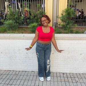 Embroidered Ed Hardy Jeans